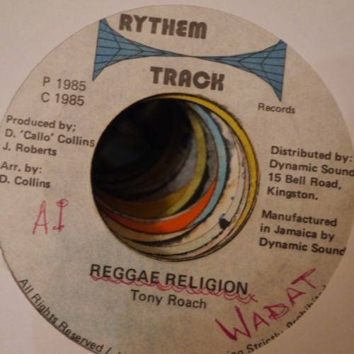 Tony Roach : Reggae Religion (7")