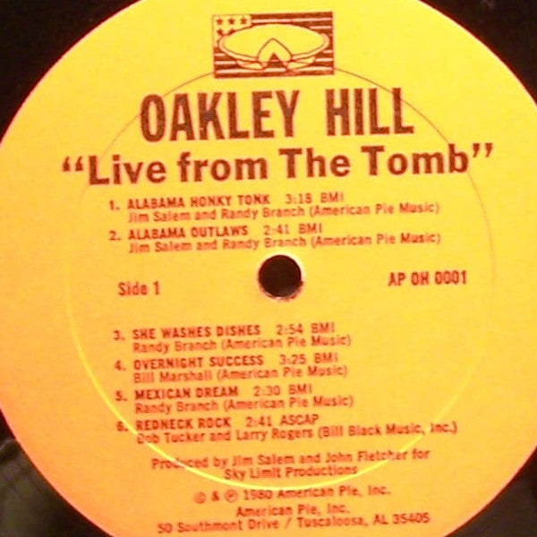 Oakley Hill : Live From The Tomb (LP, Album)