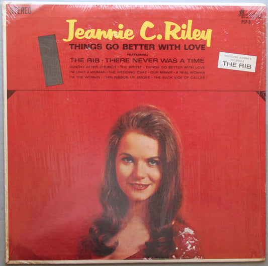 Jeannie C. Riley : Things Go Better With Love (LP, Album, Club, Cap)