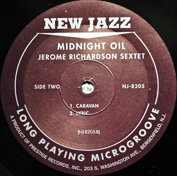 Jerome Richardson : Midnight Oil (LP, Album, Mono, RE)