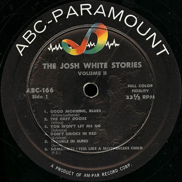 Josh White : The Josh White Stories Volume II (LP, Mono)