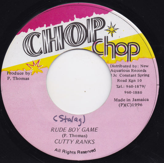 Cutty Ranks : Rude Boy Game (7")