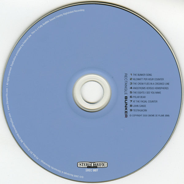 Rectangle (2) : Bunker (CD, Album)