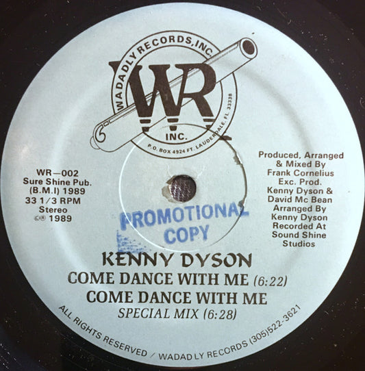 Kenny Dyson : Come Dance With Me (12", Single)