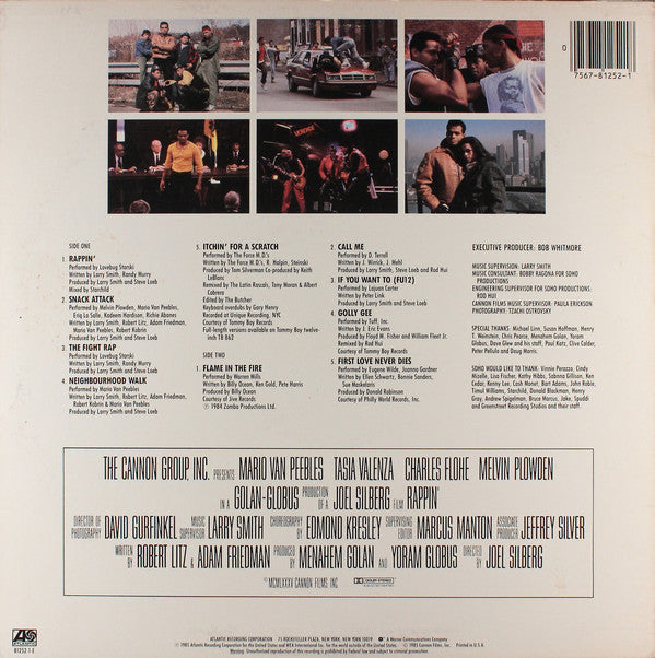 Various : Rappin' (Music From The Original Motion Picture Soundtrack) (LP, Comp)