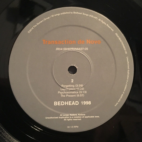 Bedhead : Transaction De Novo (LP, Album, RE, 180)