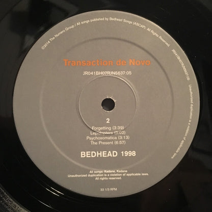 Bedhead : Transaction De Novo (LP, Album, RE, 180)