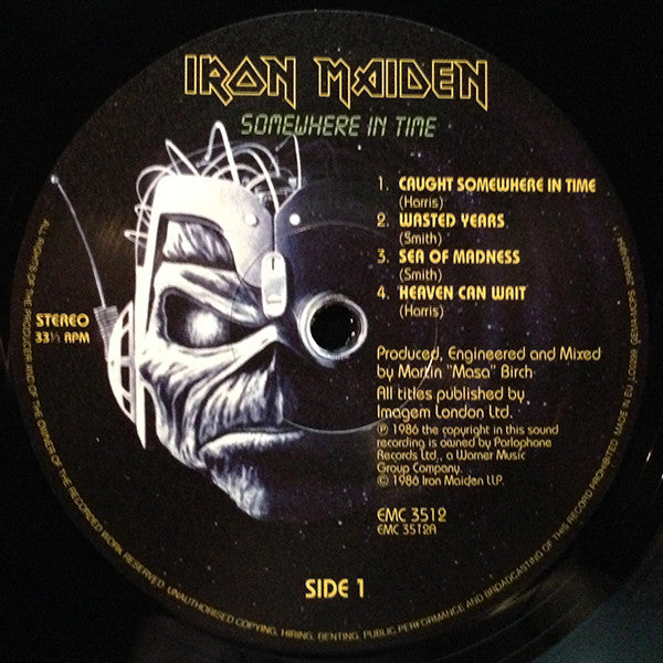 Iron Maiden - Somewhere In Time (LP,Album,Reissue,Remastered)