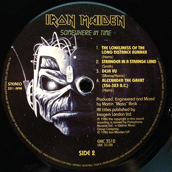 Iron Maiden Somewhere in Time 180g LP