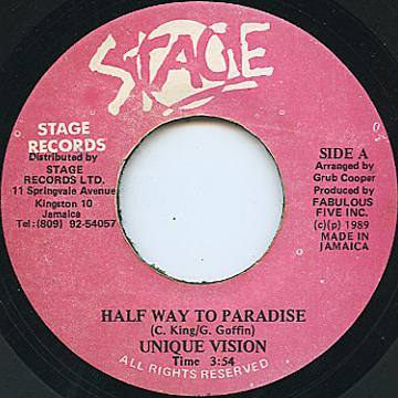 Unique Vision : Half Way To Paradise (7")