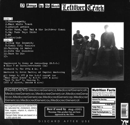 Leftöver Crack : Mediocre Generica (LP, Album)