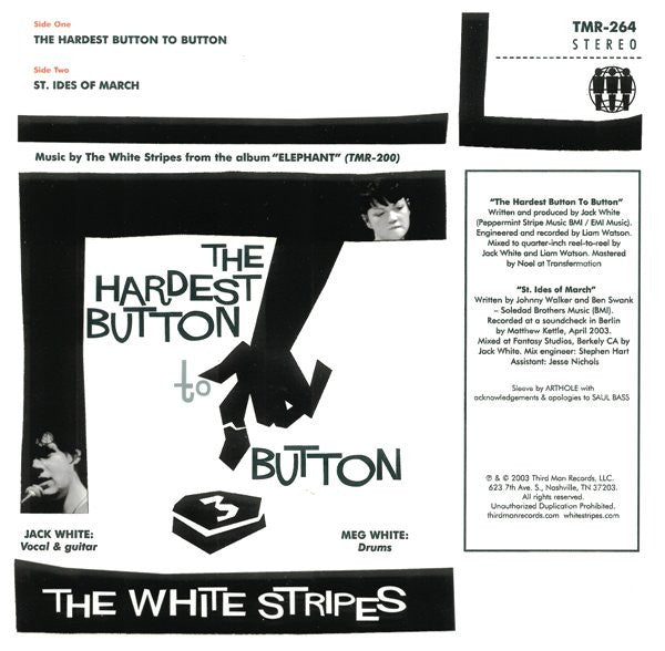 The White Stripes : The Hardest Button To Button (7", Single, RE, RM)