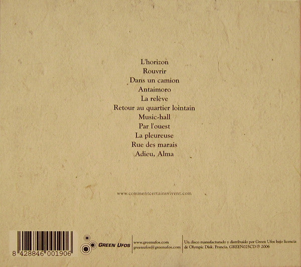 Dominique A. : L'Horizon (CD, Album)