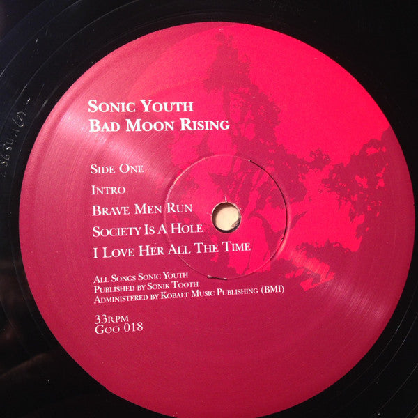 Sonic Youth : Bad Moon Rising (LP, Album, RE)