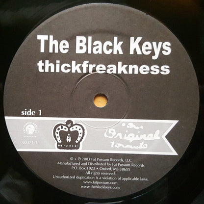 The Black Keys : Thickfreakness (LP, Album, RE)