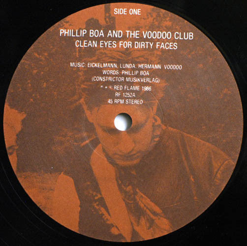 Phillip Boa & The Voodooclub : Clean Eyes For Dirty Faces (12", Single)