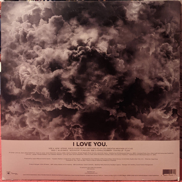 The neighbourhood i high quality love you vinyl