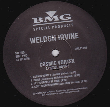 Weldon Irvine : Cosmic Vortex (Justice Divine) (LP,Album,Reissue,Stereo)