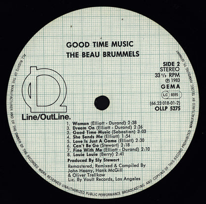 The Beau Brummels : Good Time Music Volume 3 (LP, Comp)