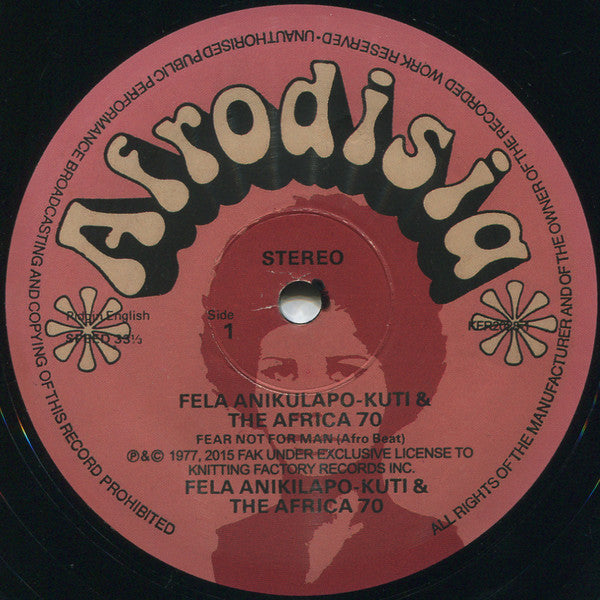 Fela Kuti And Africa 70 : Fear Not For Man (LP, Album, RE)