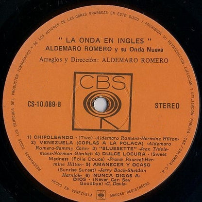 Aldemaro Romero And His Onda Nueva* : La Onda En Ingles (LP)