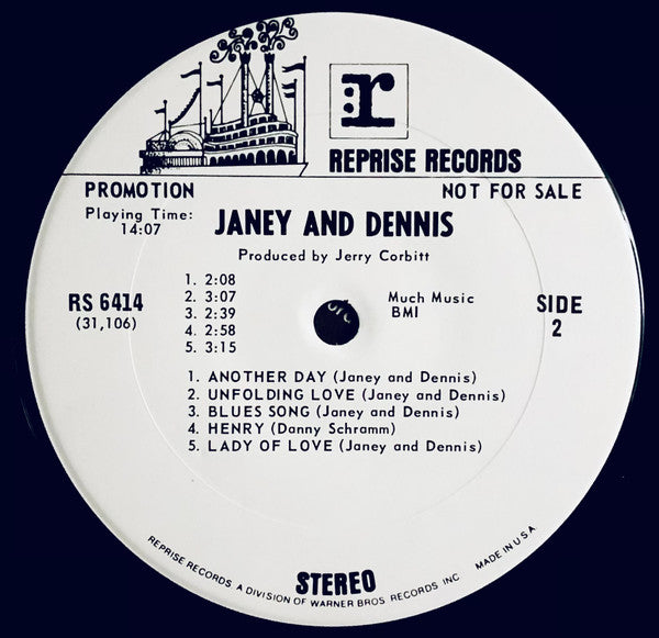 Janey & Dennis : Janey & Dennis (LP, Album, Promo)