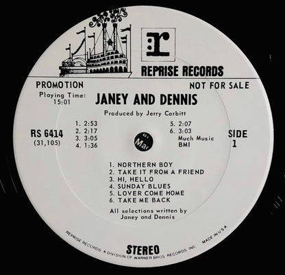 Janey & Dennis : Janey & Dennis (LP, Album, Promo)