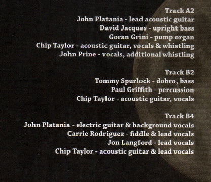 Chip Taylor & John Prine : Sixteen Angels Dancing 'Cross The Moon (10", Ltd)