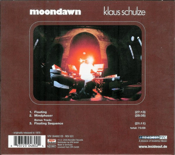 Klaus Schulze : Moondawn (CD, Album, RE, Dig)