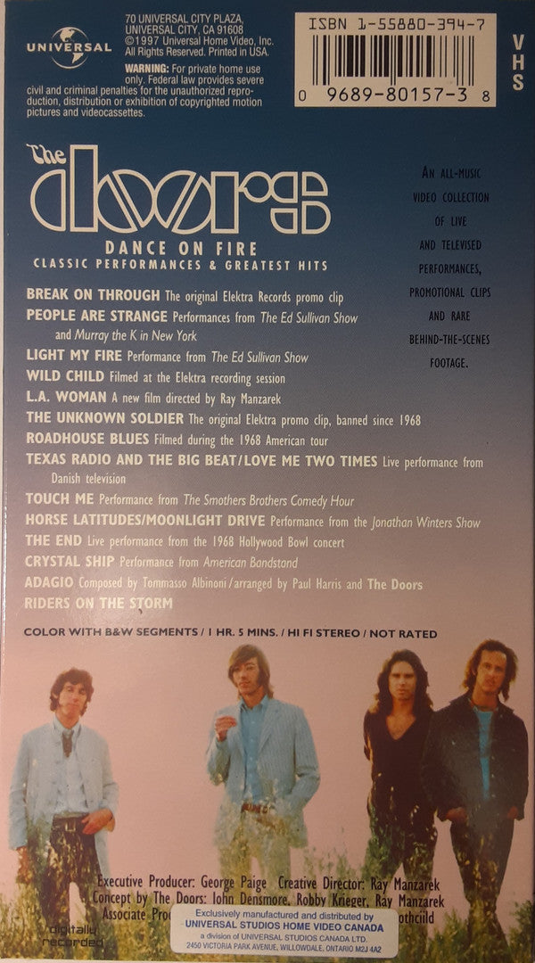 The Doors - Dance On Fire (VHS, Comp, NTSC, VHS)