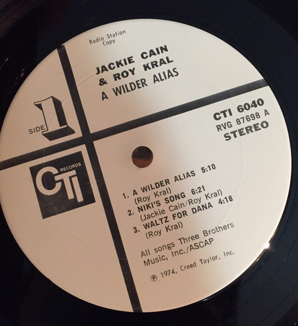 Jackie & Roy : A Wilder Alias (LP, Promo, W/Lbl, Gat)