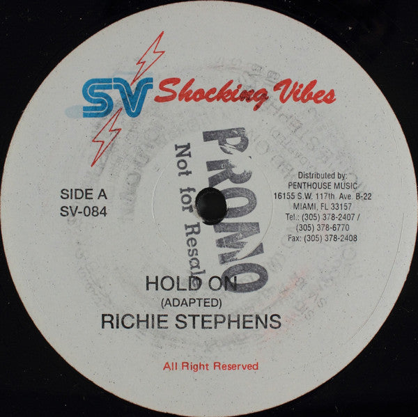 Richie Stephens / Lady G : Hold On / Pretty Brown Eyes (12")