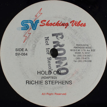 Richie Stephens / Lady G : Hold On / Pretty Brown Eyes (12")