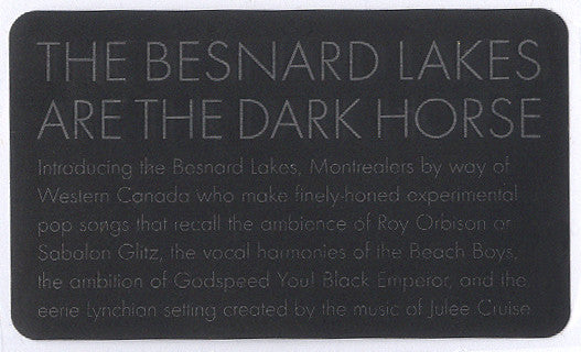 The Besnard Lakes : The Besnard Lakes Are The Dark Horse (CD, Album)