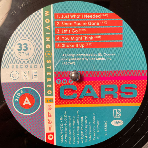 The Cars : Moving In Stereo: The Best Of The Cars (2xLP, Comp, 180)