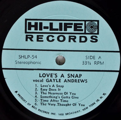 Gayle Andrews : Love’s A Snap! (LP, Album)