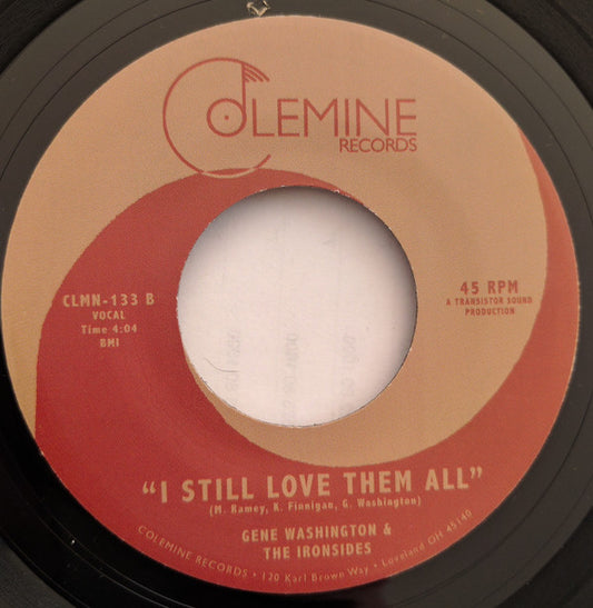 Gene Washington (2) & The Ironsides : Next To You / I Still Love Them All  (7", Bla)