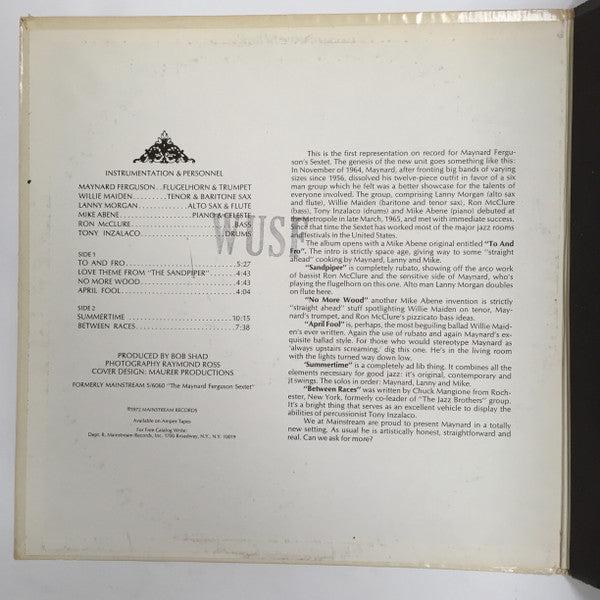 Maynard Ferguson : Six By Six (LP, Promo)