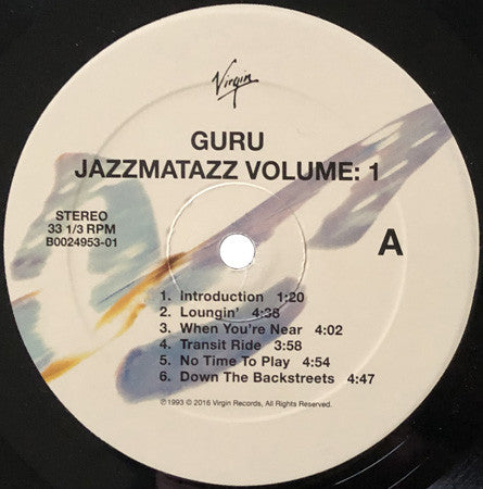 Guru - Jazzmatazz Volume 1 (LP, Album, RE)