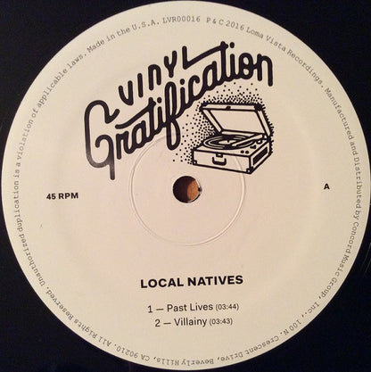 Local Natives : Vinyl Gratification (10")