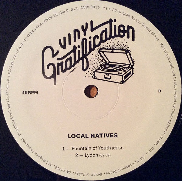 Local Natives : Vinyl Gratification (10")