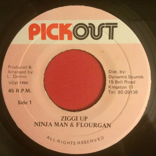 Ninjaman & Flourgon : Ziggi Up (7")