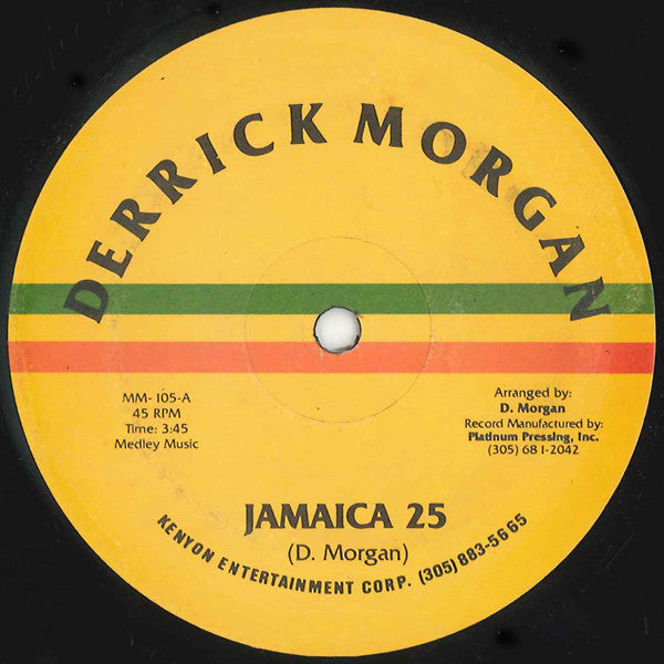 Derrick Morgan / Sugar Lee (2) : Jamaica 25 / Brave Driver (12")