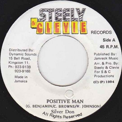 Silver Don & General Degree : Positive Man (7")