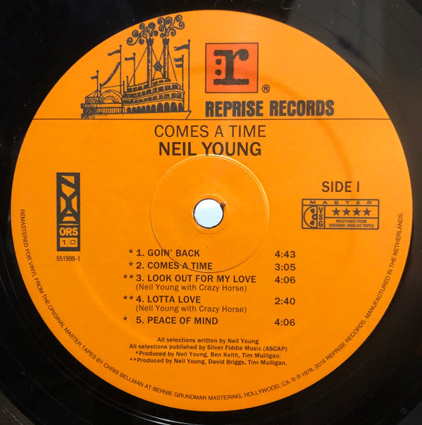 Neil Young : Comes A Time (LP, Album, RE, RM)