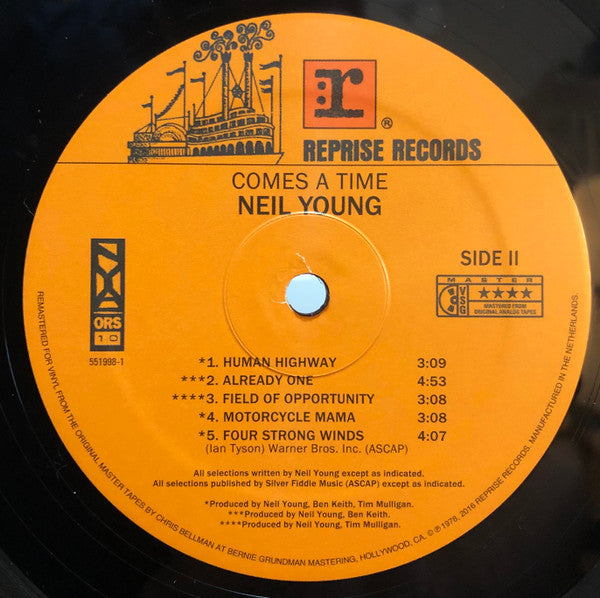 Neil Young : Comes A Time (LP, Album, RE, RM)