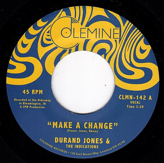 Durand Jones & The Indications : Make A Change (7", Single)